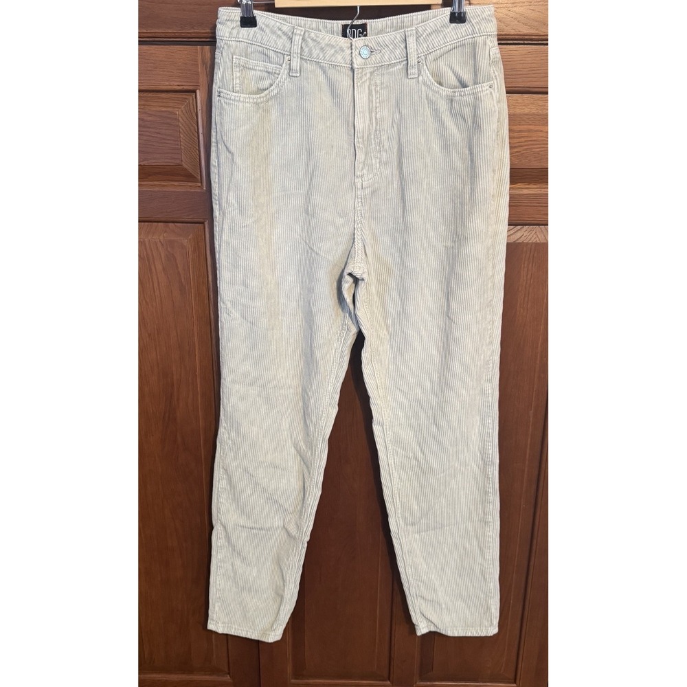 BDG Corduroy Pants Size 30 Light Sea Foam Green‎ Urban Outfitters Mom High Rise